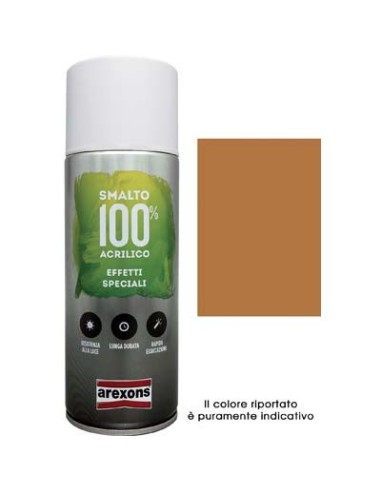 SMALTO SPRAY 100% ACRILICO METALLIZZANTE AREXONS RAME ML 400