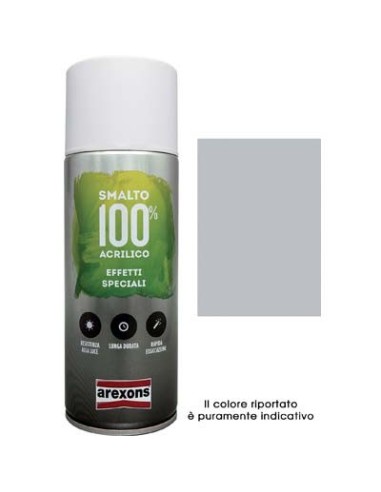 SMALTO SPRAY 100% ACRILICO METALLIZZANTE AREXONS CROMO SPECCHIANTE ML 400