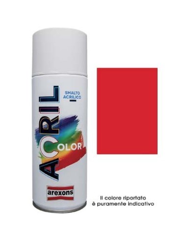 SMALTO SPRAY ACRIL COLOR AREXONS ROSSO TRAFFICO RAL 3020 ML 400