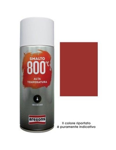 SMALTO SPRAY 100% ACRILICO ALTE TEMPERAT AREXONS ROSSO ML 400