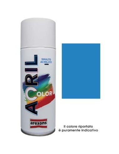 SMALTO SPRAY ACRIL COLOR AREXONS BLU CIELO RAL 5015 ML 400