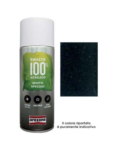 SMALTO SPRAY 100% ACRILICO DIAMANTATO AREXONS NERO ML 400