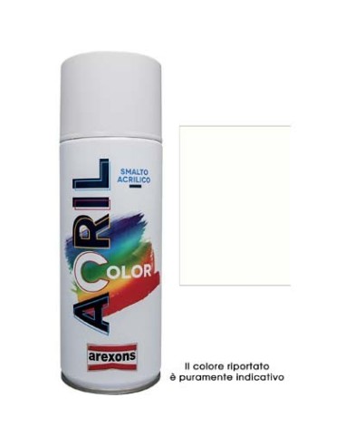 SMALTO SPRAY ACRIL COLOR AREXONS BIANCO PERLA RAL 1013 ML 400