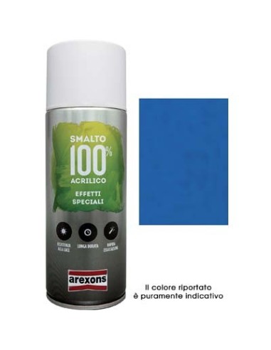 SMALTO SPRAY 100% ACRILICO DIAMANTATO AREXONS BLU ML 400