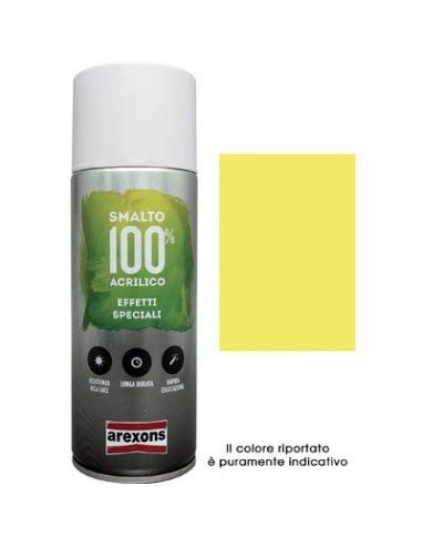 SMALTO SPRAY 100% ACRILICO FLUORESCENTE AREXONS GIALLO ML 400