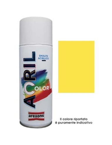 SMALTO SPRAY ACRIL COLOR AREXONS GIALLO CADMIO RAL 1021 ML 400