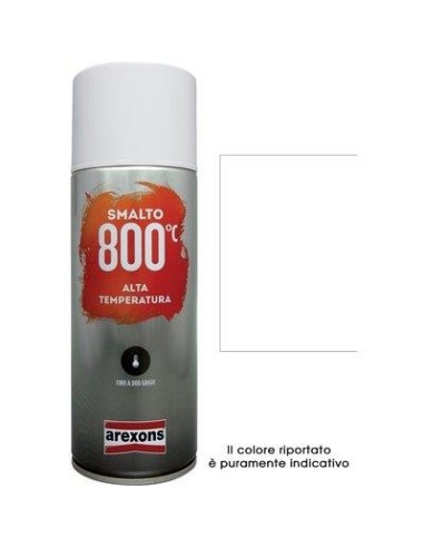 SMALTO SPRAY 100% ACRILICO ALTE TEMPERAT AREXONS BIANCO ML 400