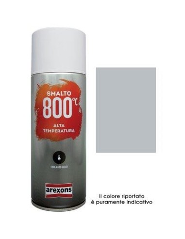 SMALTO SPRAY 100% ACRILICO ALTE TEMPERAT AREXONS ALLUMINIO ML 400