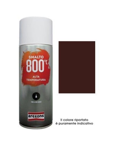 SMALTO SPRAY 100% ACRILICO ALTE TEMPERAT AREXONS MARRONE ML 400