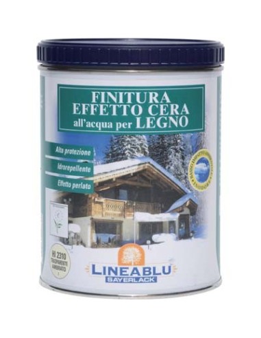 FINITURA CEROSA ACQUA LINEABLU SAYERLACK HI2310 TRASPARENTE AMBRATO ML 750