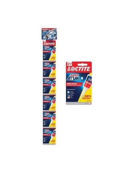 LOCTITE ATTAK PRECISION CLIP STRIP GR 5+50% GRATIS CF - PZ 2X12