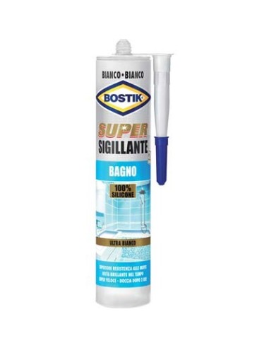 SILICONE SUPER SIGILLANTE BAGNO BOSTIK BIANCO ML 300