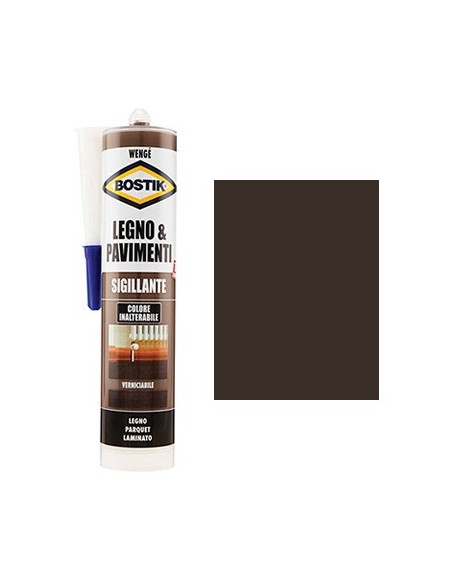 SILICONE ACRILICO LEGNO PAVIMENTI BOSTIK WENGE ML 300
