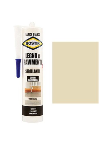 SILICONE ACRILICO LEGNO PAVIMENTI BOSTIK LARICE BIANCO ML 300