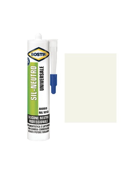 SILICONE NEUTRO SIL BOSTIK AVORIO RAL 1013 ML 300