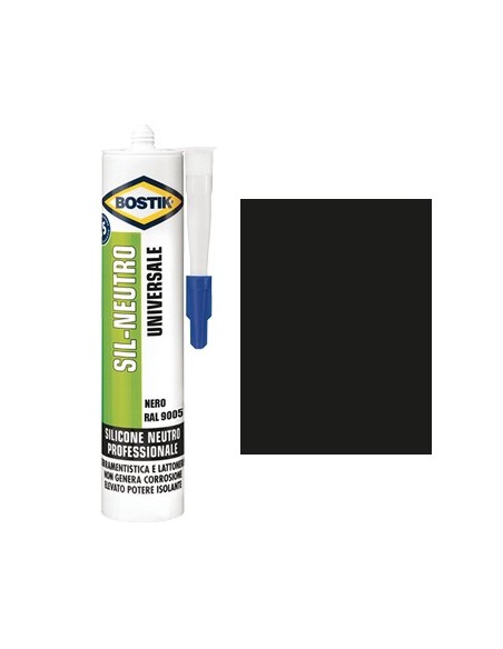 SILICONE NEUTRO SIL BOSTIK NERO RAL 9005 ML 300
