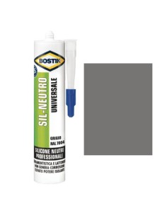 SILICONE NEUTRO SIL BOSTIK GRIGIO RAL 7004 ML 300