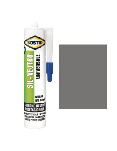 SILICONE NEUTRO SIL BOSTIK GRIGIO RAL 7004 ML 300