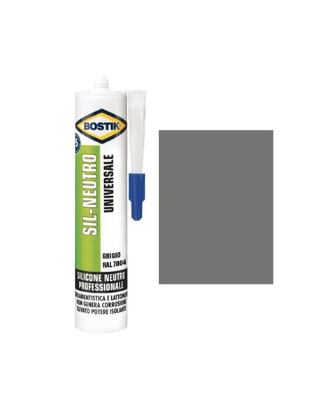 SILICONE NEUTRO SIL BOSTIK GRIGIO RAL 7004 ML 300