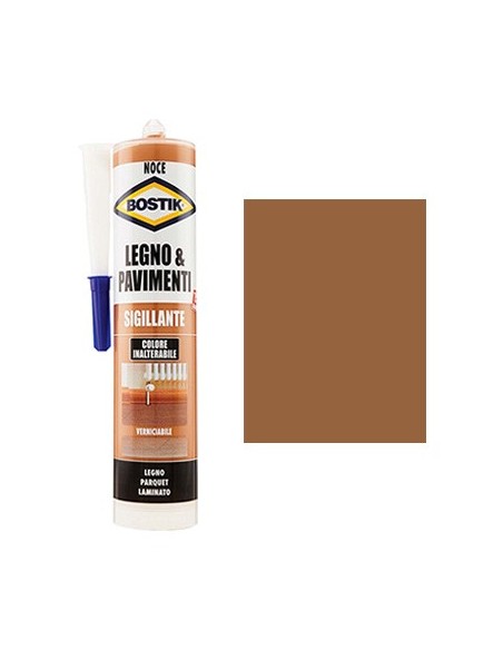 SILICONE ACRILICO LEGNO PAVIMENTI BOSTIK NOCE ML 300