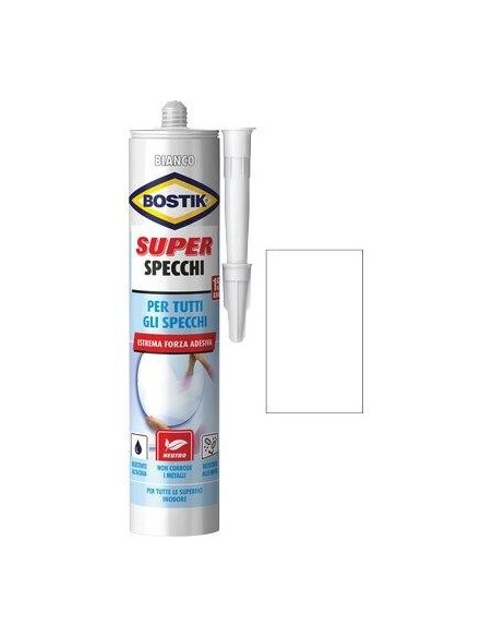 SILICONE NEUTRO SUPER SPECCHI BOSTIK BIANCO ML 425