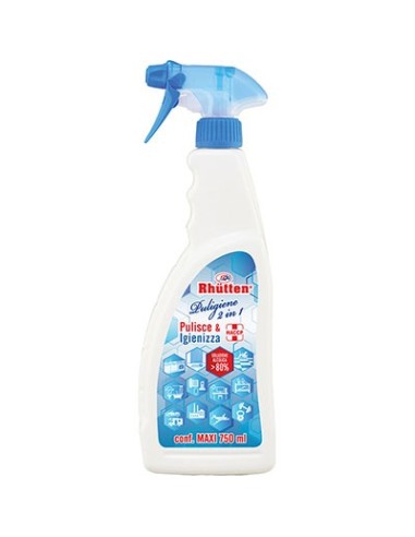 IGIENIZZANTE PULIGIENE 2 IN 1 SPRAY RHUTTEN ML 750 HACCP