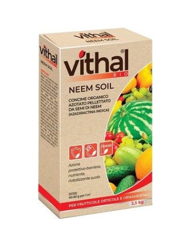 CONCIME GRANULARE NEEM SOIL VITHAL BIO KB KG 2,5