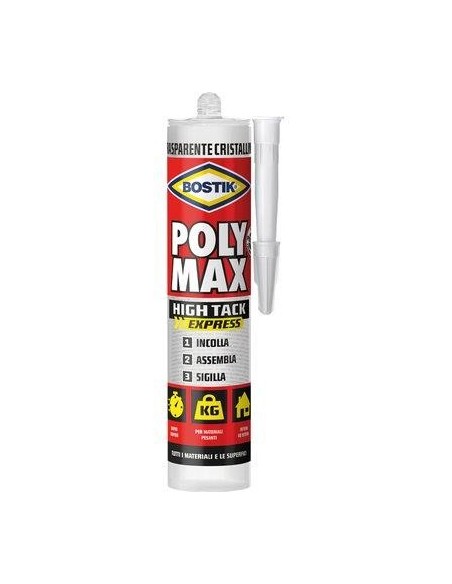 BOSTIK POLYMAX HIGH TACK EXPRESS TRASPARENTE GR 300