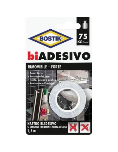 NASTRO BIADESIVO RIMOVIBILE BOSTIK MM 19 ML 1,5