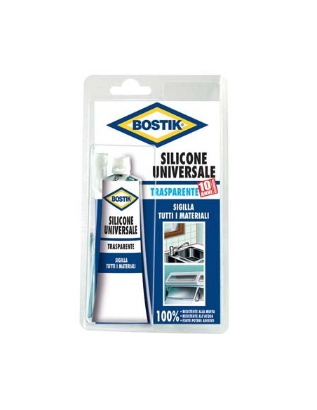 SILICONE ACETICO IN TUBETTO BOSTIK TRASPARENTE ML 60