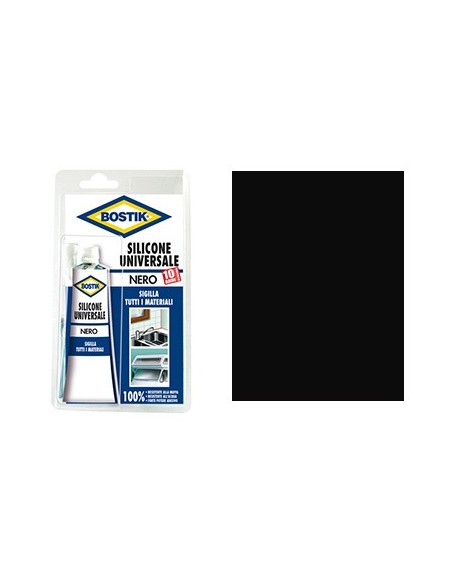 SILICONE ACETICO IN TUBETTO BOSTIK NERO ML 60