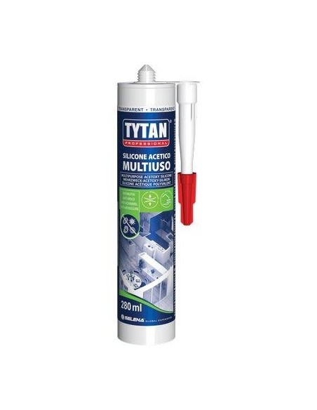 SILICONE ACETICO UNIVERSALE TYTAN TRASPARENTE ML 280