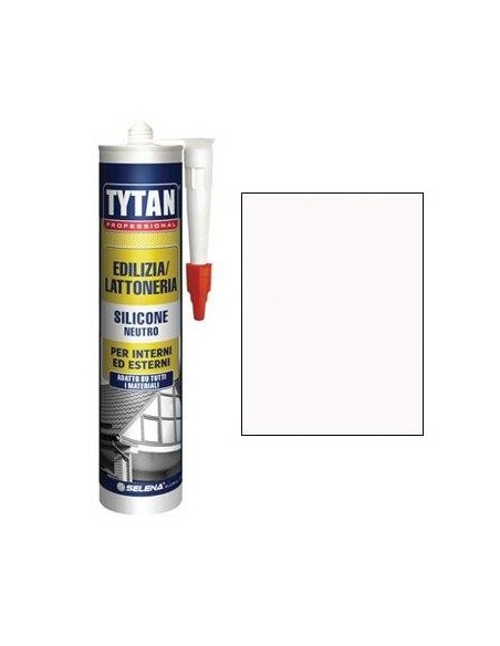 SILICONE NEUTRO TYTAN BIANCO RAL 9010 ML 300