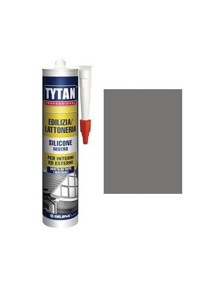 SILICONE NEUTRO TYTAN GRIGIO RAL 7042 ML 300