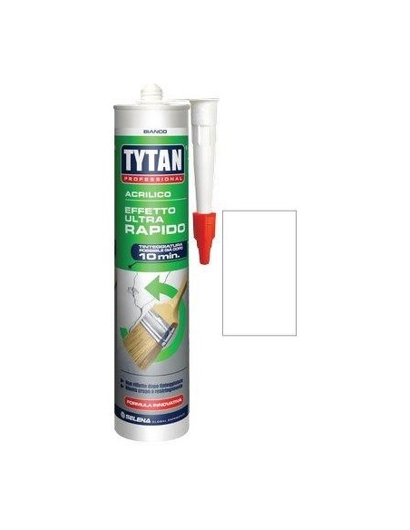 SILICONE ACRILICO ULTRA RAPIDO TYTAN BIANCO VERNICIABILE ML 300