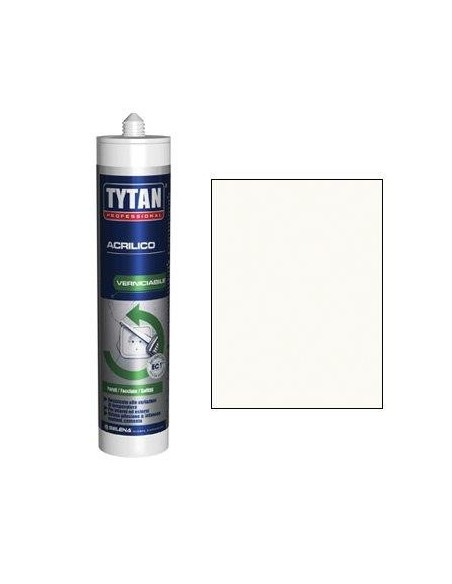 SILICONE ACRILICO TYTAN BIANCO VERNICIABILE ML 300