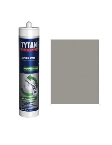 SILICONE ACRILICO TYTAN GRIGIO VERNICIABILE ML 300