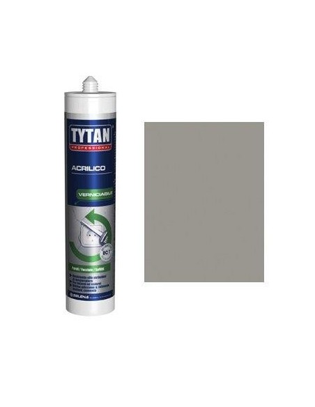 SILICONE ACRILICO TYTAN GRIGIO VERNICIABILE ML 300