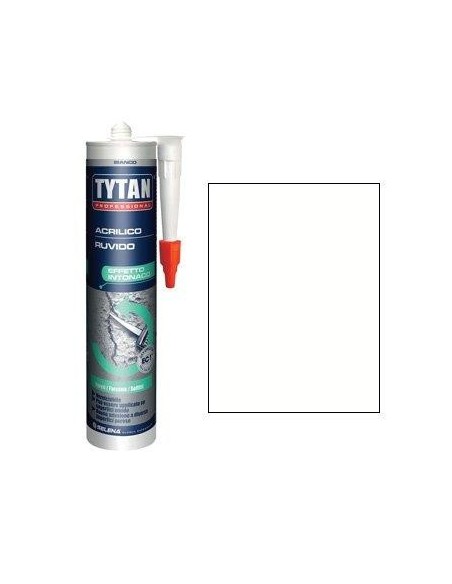 SILICONE ACRILICO RUVIDO TYTAN BIANCO VERNICIABILE ML 300