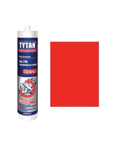 SILICONE ALTE TEMPERATURE TYTAN ROSSO ML 300