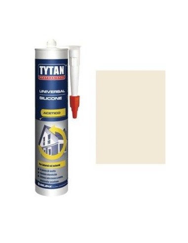 SILICONE ACETICO UNIVERSALE TYTAN  AVORIO RAL 1013 ML 280