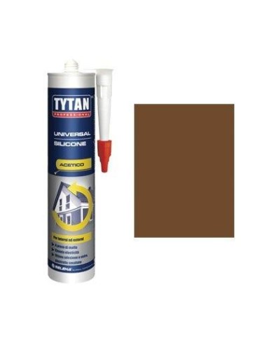 SILICONE ACETICO UNIVERSALE TYTAN  MARRONE RAL 8007 ML 280