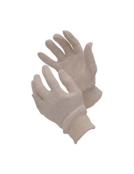GUANTO SEMPLICE MAGLIA COTONE ECRU DONNA