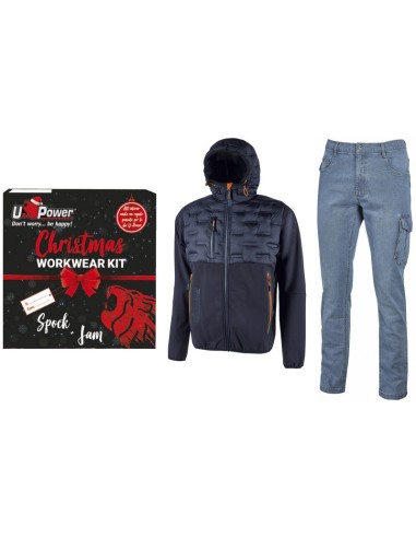 U-Power CHRISTMAS WORKWEAR KIT SPOCK DEEP BLU + JAM DENIM