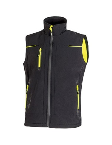 GILET SOFT SHELL UNIVERSE U-POWER BLACK CARBON