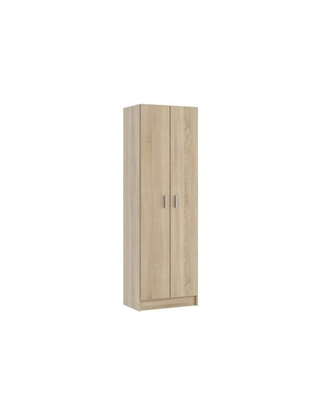 KIT ARMADIO 2 ANTE MULTIUSO 5 RIPIANI 59X37X180 ROVERE CANAD.