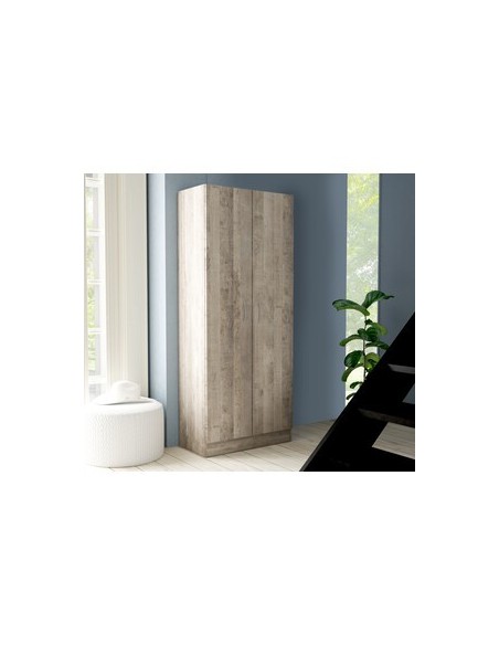 KIT ARMADIO 2 ANTE 71X51,5XH181 CM ROVERE PL.