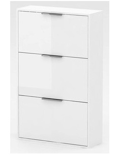 KIT SCARPIERA 3 RIBALTE 65X25X100 LACCATO BIANCO