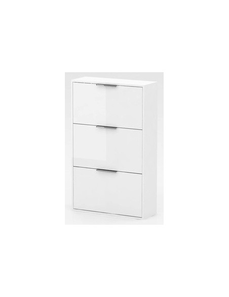 KIT SCARPIERA 3 RIBALTE 65X25X100 LACCATO BIANCO