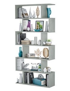 KIT LIBRERIA ATHENA 80X25X192 CEMENTO